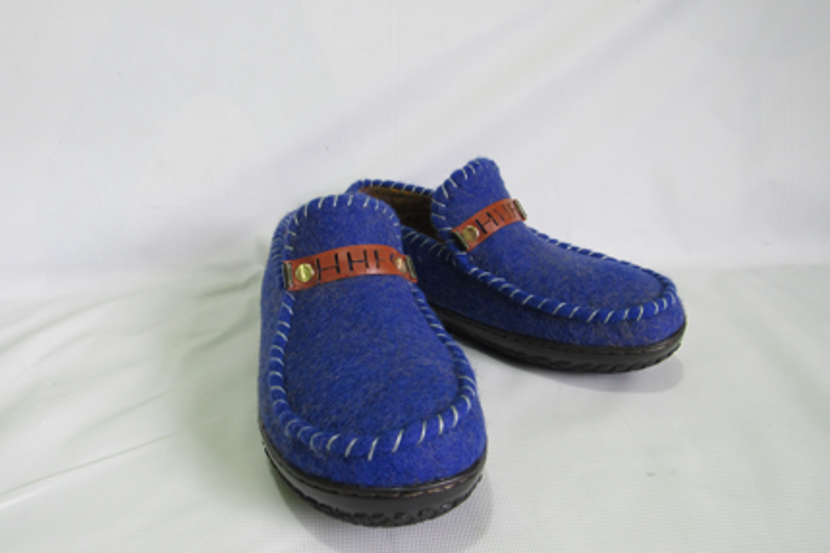 blue outdoor shoe Felt Products from Nepal