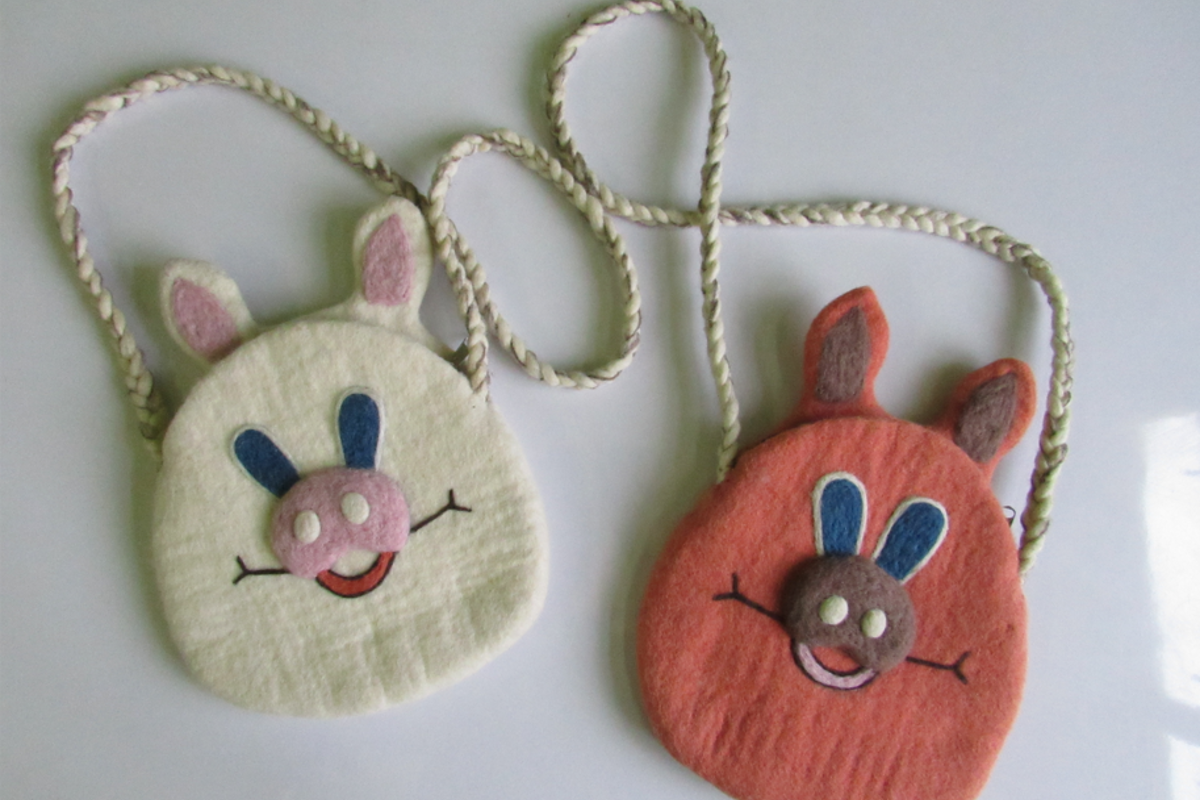 animal design bags Felt Products from Nepal