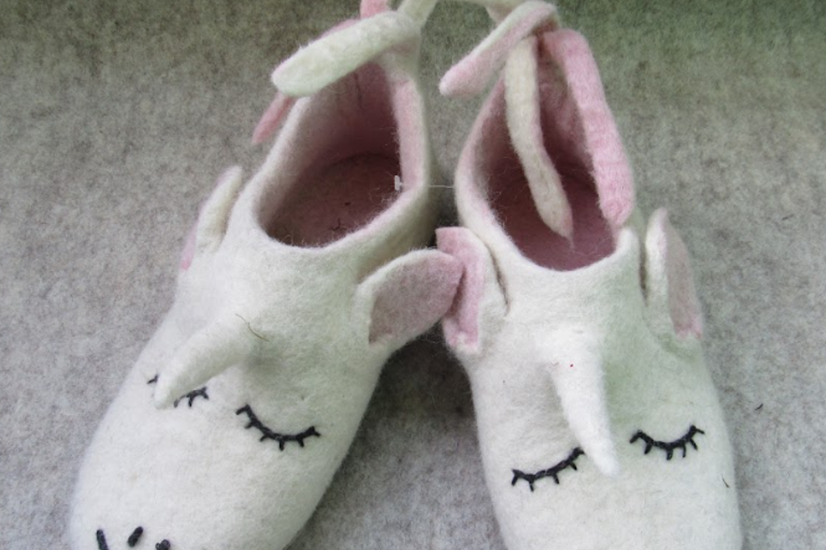 unicorn shoe Felt Products from Nepal